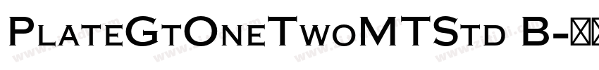 PlateGtOneTwoMTStd B字体转换